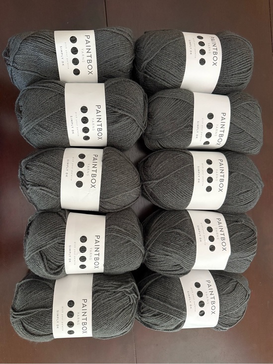 Paintbox Other - Paintbox Granite Gray Acrylic Yarn Multipack - 10 Skeins